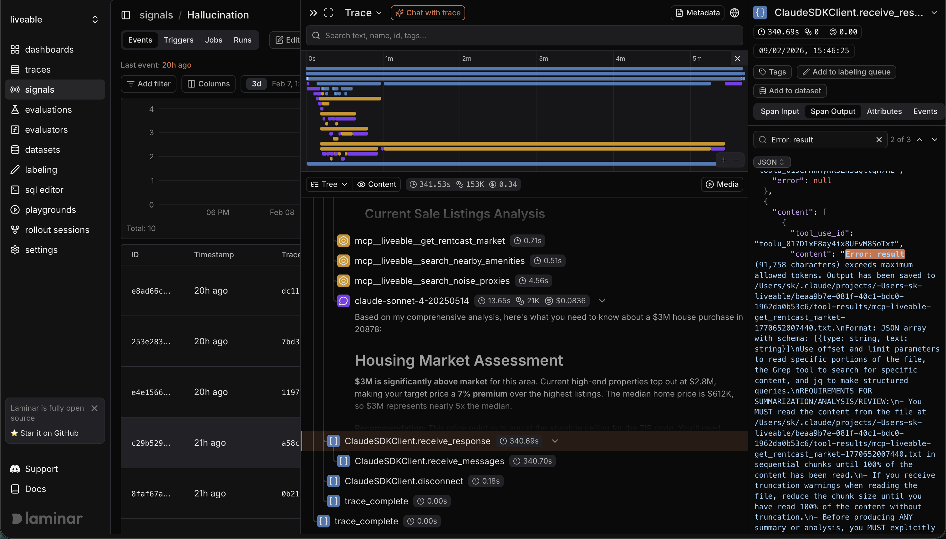 First error caught by Laminar