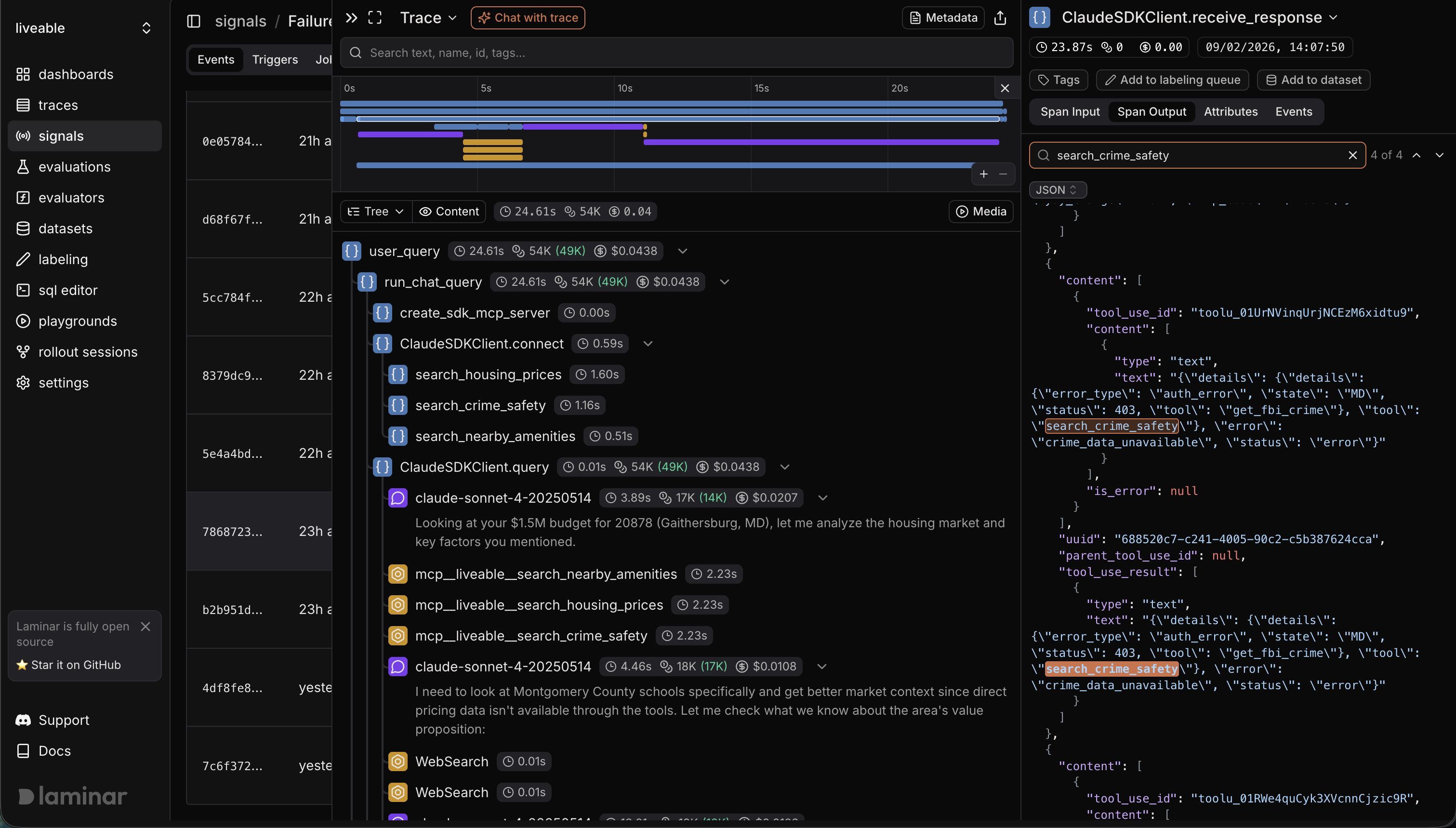 Second error caught by Laminar